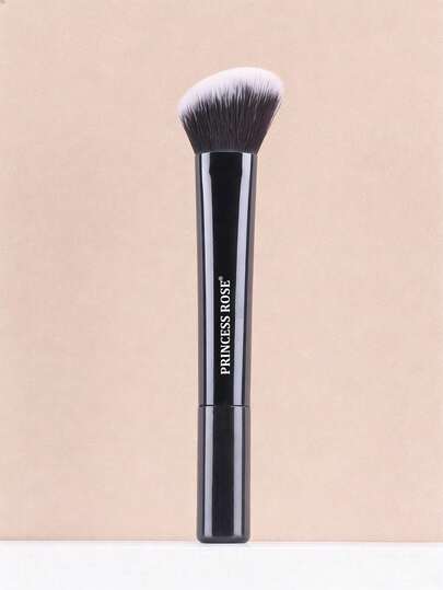  1pc Princess Rose Blush & Contour Brush, Suitable For Cheeks, Forehead, Chin, Nose To Sculpt And Highlight Powder, Liquid, Cream Makeup