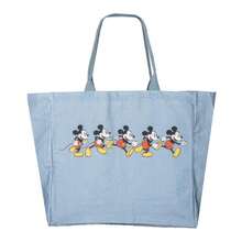 CERDÁ LIFE'S LITTLE MOMENTS Túi mua sắm Disney XL Mickey Mouse + Móc khóa, Túi lớn chính hãng Disney, dùng hàng ngày - Màu xanh lam - Xem 3