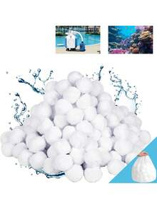 500g/200g Pool Filter Balls For Sand Filters, Reusable Pool Sand Filter Balls (Replaces Of Sand), Efficient Water Filtration Pool Filter Balls For Swimming Pools, Filter Pumps - A - View 7