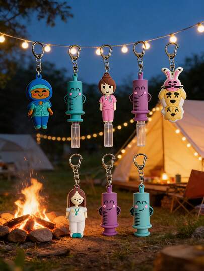 Dụng cụ mở ống thuốc dạng móc khóa cầm tay, nhỏ gọn và tiện lợi, phù hợp với các ống thuốc, chai nhỏ, thuốc men, mẫu thử, lý tưởng cho du lịch, cắm trại, chăm sóc sức khỏe tại nhà, công cụ hữu ích cho bác sĩ, y tá, bệnh viện, sử dụng thuốc tại nhà.