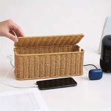 Cable Wire Cord Storage Box Case Management Plug Socket Tidy Safety Organiser - Cable Organizer Box - 查看 7