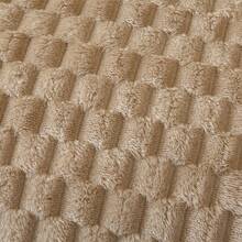 1pc Turtle Pattern Fleece Blanket, Office Nap Throw, Plush Blanket, Air Conditioning Blanket, Small Throw Blanket, Warm Coverlet - Khaki - View 3