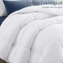 1pc (White) Bedding Duvet 135 X 200 Cm, All-Season Duvet 280 GSM Filling, Microfiber Quilt, Duvet, Quilt, Bedspread, With Diamond Quilting, Cloud White - 白色 - 查看 2