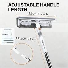 Limpiacristales 2 en 1 | Cepillo multiusos mágico para limpiar ventanas | Raspador para limpiar pantallas, mango largo, gris, elimina mosquitos y polvo, herramienta de limpieza de pantallas, quitapelos reutilizable, cepillo para limpiar puertas y ventanas del hogar, herramienta de limpieza de doble textura, para limpiar ventanas, baños, exteriores, paredes, pisos y superficies de vidrio, regalo pensado para mamá - Limpiacristales con aislamiento de tela (rascador incorporado) - Ver 5