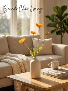 1/2/4pcs Artificial Poppy, 59cm Long, With 4 Flowers, Simple And Modern Style, Can Be Bent And Does Not Fade - Used For Diy Flower Wall, Scene Layout, Living Room And Bedroom Vase Flower Arrangement, Wedding, Party, Home Decoration, Desk Stuffing,Room DecorDIY Florals/Centerpieces, Home/Kitchen/Office Decorations |Gifts For Her - Multicolor - View 5