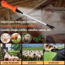 Disparador eléctrico portátil desmontable, resistente al agua y a los golpes, herramienta para alejar animales domésticos, equipo para alejar animales de granja, bastón eléctrico universal para repeler cerdos, adecuado para cerdos, vacas y ovejas. - Ver 7