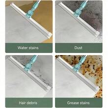 1 cây gạt nước silicon rộng 50cm, thay thế chổi thần kỳ, tay cầm bằng thép không gỉ có thể kéo dài, dùng để lau khô/ướt, lông thú cưng và các vết bẩn. - 52cm - Xem 3