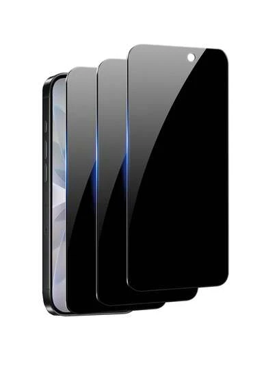 Bộ 3 miếng dán màn hình cường lực chống nhìn trộm, bảo mật thông tin, tương thích với các thiết bị Apple. Chống trầy xước, chống va đập, lớp phủ chống dầu, cảm ứng mượt mà. Tương thích với các dòng máy Apple X/XR/11/12/13/14/15/16/16Plus/16Pro/16ProMax/16e/17/17 Air/17 Pro/17 Pro Max. Quà tặng mùa xuân, sinh nhật.