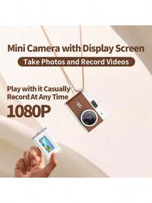 Reletech Mini Necklace Camera For Students - Portable Vlog Camera With Instant Phone Transfer - View 4