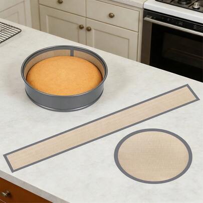 1/2/4pcs Reusable Non-Stick Silicone Baking Mats - Heat Resistant, Suitable For Cookies, Macarons, Bread, Pastries, Afternoon Tea, Birthday Cakes, Mother's Day Cakes, Wedding Cakes, Cake Baking, Prevents Cake Edges From Sticking, 82cm (32.28in) *10cm (3.93in) And 22.2cm (8.74in), Suitable For Wedding Parties, Wedding Favors, Wedding Anniversaries, Mother's Day Gifts, Cooking Parties, Birthday Parties, Afternoon Tea, Kitchen Parties, Family Gatherings