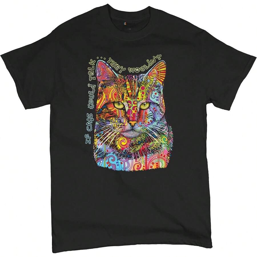 If Cats Could Talk They Woul'- Camiseta para hombre