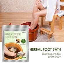 10/30/50pcs Mugwort Herb Foot Soak, Chinese Herbal Organic Wormwood Leg Foot Bath Bag, Chinese Herbal Foot Bath Spa Powder - Multicolor - View 2