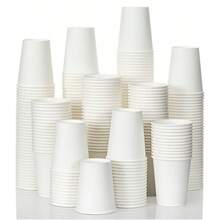10 chiếc cốc giấy dày màu trắng, cốc trà sữa/cà phê dùng một lần, cốc cà phê giấy Kraft dùng một lần, cốc trà sữa dùng một lần, cốc cà phê cách nhiệt hai lớp dùng một lần có nắp đậy. - trắng - Xem 7