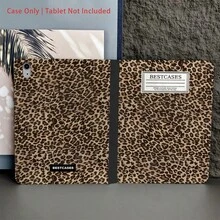 猎豹纹/豹纹图案 1 件装经典豹纹笔记本式翻盖平板电脑保护套，带笔槽，自动休眠/唤醒功能，兼容 iPad 10.9/10.2/Air 5/4/2、Pro 11、第 10/9/8/7 代、9.7 英寸、Air 11/13 (M3 2025)、11 (A16 2025)、Galaxy Tab S10+/S9/A9/A11/S11 - 彩色 - 查看 7