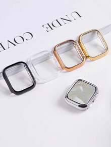 1pc Unisex Silver No-Screen Protective Case, Electroplated Protective Shell Suitable For Apple Watch Series Ultra/SE/11/10/9/8/7/6/5/4, Ultra-Thin Hardshell PC Anti-Drop Protective Frame Suitable For Apple Watch 40/41/42/44/45/46/49mm, Smart Watch Accessories - Silver - View 9
