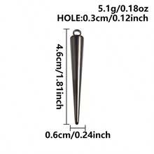 1 pieza/3 piezas Colgante de acero inoxidable 304 con baño electrolítico de oro/plata/negro de estilo minimalista y elegante, en diferentes longitudes, adecuado para hacer joyas DIY como collares, pulseras y pendientes - cono - Ver 36