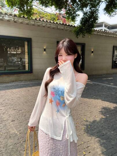 ชุดคลุมไหล่แบบผูกไหล่สไตล์รีสอร์ทสุดเซ็กซี่และเผ็ดร้อน