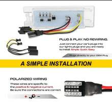 2 luces LED Canbus blancas para matrícula para 147 156 159 166 Brera tipo 940 MiTo Romeo GT Spider 939 - BLANCO - Ver 4