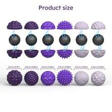 4/6/8/12pcs Magnetic Sensory Fidget Balls, Silicone Shell, Stress Relief Toys, Suitable For Adults And Teenagers, Relieve Hand Pressure, Alleviate Anxiety, Especially For Autism, ADHD, Anxiety Patients, Unisex Christmas Gift, Fun Stress Relief Magnetic Balls, Adult Hand Massager Gift, Suitable For Thanksgiving, Birthday, Christmas And Other Occasions. - 8 chiếc màu đen - Xem 4