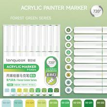 Bộ 207 bút dạ acrylic màu, đầu mềm, dung lượng lớn, nhiều màu, chống thấm nước, thích hợp vẽ graffiti trên giấy, đá, vải bố, gỗ, thủy tinh, gốm sứ và vải, bút khô nhanh, dụng cụ mỹ thuật. - Bộ - Xem 28