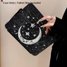 新月、星辰和行星图案亚克力水晶平板保护套，带支架，兼容三星 A9/A9+/S9/S9FE/A11/A11+/S11/S10 FE/S10 FE+/S10 Lite、A16 2025、Air 11/13、M3 2025、Mini 7 A17、Pro 2024、Air 11/13、M2 2024、Pro 11/13、M4 2024、Pro 12.9、7/8/9 代、10.2、10 代、10.9、Air 4/5/6/7/8、10.9、Pro 11、4/5/6 代、Mini 6、SE 11、荣耀、Matepad SE 11。 - 彩色 - 查看 7