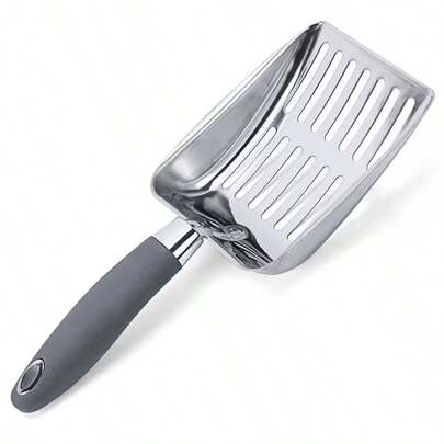 1pc Cat Litter Scoop - Sturdy Grid Scoop Head - Easy To Clean - Suitable For Cat Litter Box