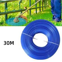 30M Lawn Mower Grass Rope, Serrated Brush Cutter Accessories, 2.4mm Round, Universal Nylon Grass Rope, Garden Tools, Garden Weeding Tools - Blue - View 8