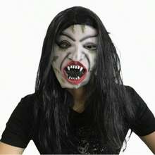 Halloween Super Scary Props Sadako Mask, Witch With White Hair, Rotten Face Vampire Mask, Masquerade Performance Props - Multicolor - View 6