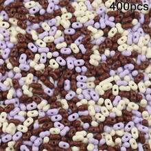 400顆彩色花生形壓克力珠，帶孔，DIY珠飾手工項鍊、手鍊配件材料 - DIY多色花生中孔珠 - 查看 14