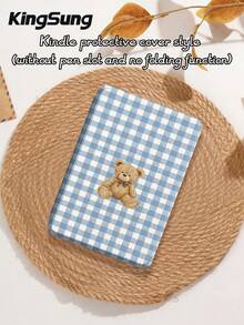 Kingsung 小熊针织图案平板电脑保护套，兼容 iPad 9.7/10.2/10.5/10.9/12.9/Pro 11（第十代），兼容三星 Galaxy Tab S6 Lite 10.4 英寸，兼容 Kindle Paperwhite 第十二代（2024 年款），Kindle 第十一代（2022 年款），克拉拉色，柔软防摔，智能支架/自动唤醒/睡眠功能 - 彩色 - 查看 10