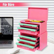 5 Superficie de trabajo ChouTiShi encendida. Trabajo. Talismán, superficie de trabajo y compartimento de vela guardados, maquillaje encendido. - Verde + Rosa - Ver 6