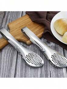1pc/2pcs Stainless Steel Long Handle Tongs, Suitable For Frying, Cooking, Toasting, Grilling, Buffet, Pastry, Cooking Supplies, Barbecue Tools, Kitchen Utensils - Silver - View 4