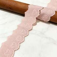 16Yards Cotton Eyelet Lace Trim 5cm Embroidered Scalloped Ribbon For DIY Sewing Craft Thick Lace Edge Fabric Decoration Clothes Upgrade - W - View 14