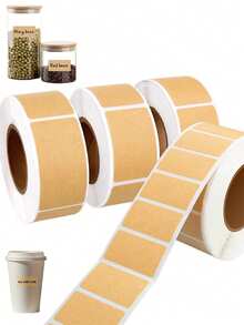 1 Cuộn Giấy Kraft Tự Dính, Nhãn Dán Viết Tay, Bền Chống Nước, Nhãn Dán Văn Phòng Phẩm, Nhãn Dán Phong Bì Tự Làm, Nhãn Dán Hộp Đựng Đồ Dùng, Thích Hợp Cho Đóng Gói, Dán Nhãn và Sắp Xếp, Nhãn Bao Bì, Nhãn Chống Nước, Nhãn Đồ Hộp, Nhãn Thực Phẩm, Văn Phòng, Gia Đình, Giáng Sinh - Nhiều màu - Xem 1