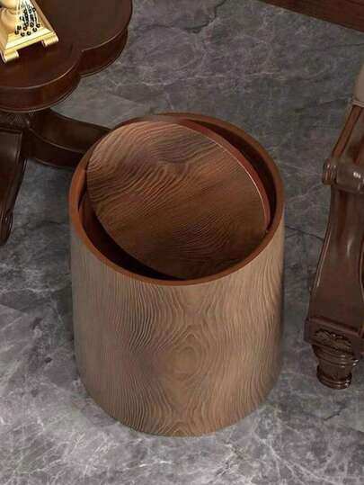 1 thùng rác PP kiểu cổ điển, thùng rác nhà bếp kiêm thùng , thùng rác dung tích lớn cho phòng ngủ, phòng khách, văn phòng.