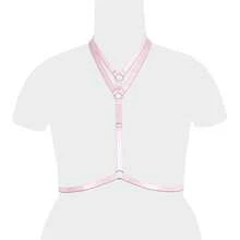 Gothic Style Cross Strap Chest Harness - A - View 16