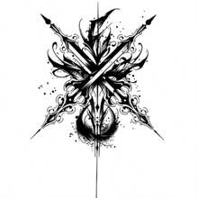 INKARTLINKシリーズ タトゥーシール 2枚 セット2週間長持ち 防水 tattoo ジャグアタトゥー 入れ墨シール 半永久的 男 女 かわいい メンズ レディース 卒業式 イベント フェス プール パーティー お祭り 旅行に活躍 - XL1 - チェックする 3