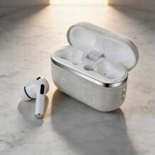 Auriculares inalámbricos Bluetooth con textura de cuero, auriculares deportivos para juegos con micrófono y reducción de ruido - Ver 1