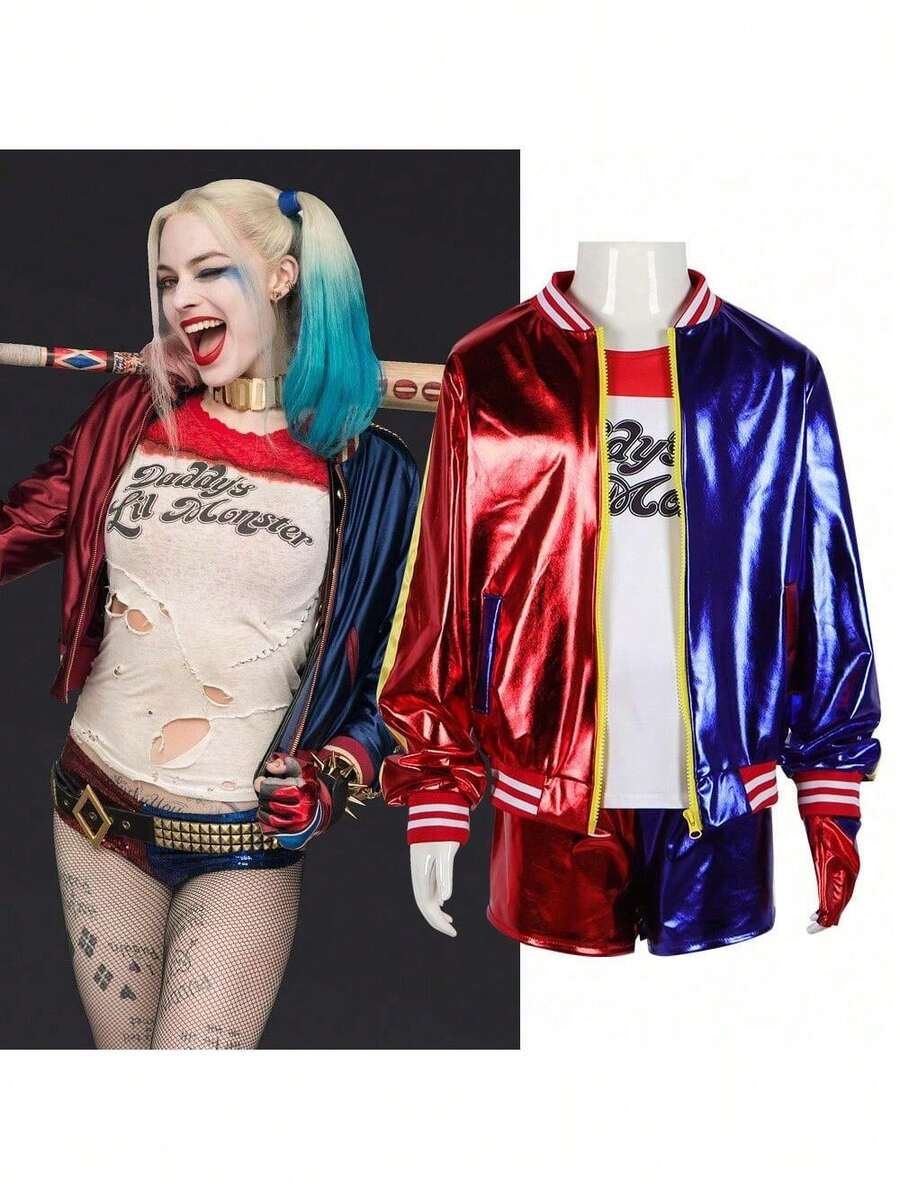 Team Cosplay Costume, Stage Performance Costume, Adult Halloween Performance Costume - Full Outfit (jacket + T-shirt + Pants + Gloves) - View 1
