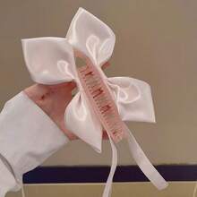 Ballet Style White Satin Bow Cat Ear Headband, Sweet Princess Banana Hair Clip Hairband For Women - Multicolor - View 7