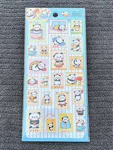 High-Quality Cute Panda Sticker/Stamp Set, Includes 4 Pieces, Suitable For Decorating Notebooks, Souvenirs, Phone Cases, Stationery, Also Makes A Great Gift - Multicolor - View 8