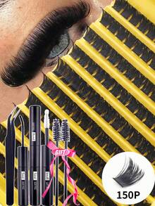 Bộ 180/160/140/120 sợi mi giả D-Curl mềm mại, mi giả D-Curl 0.07mm, mi nối tự nhiên hỗn hợp 8-16mm, mi giả siêu dày và dài, mi giả uốn cong riêng lẻ, mi mỏng và dài, mi dài hiệu ứng hoạt hình, phù hợp cho người mới bắt đầu sử dụng tại nhà. Mi giả siêu dày. - Nhiều màu - Xem 9