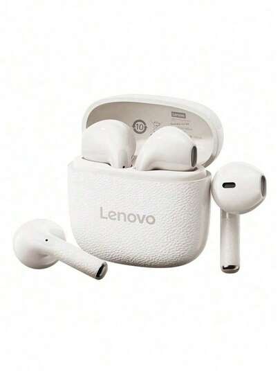  Lenovo EA166 Earphone Bluetooth Smart Noise Cancelling Super-Clear Call Wireless Bluetooth Headphones High-Quality Sound With Microphone IPX5 Waterproof For Running Sports Ear Buds Low Latency Suitable For Work, Travel, Sleep, Fitness, Listening Music Air Pods Lenovo EA166 Earbud