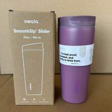 1个 Owala 风格不锈钢保温咖啡杯，简约方形保温杯，可直接饮用，办公杯，礼品杯 - 彩色 - 查看 10
