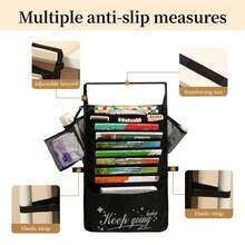 Túi đựng đồ dùng học tập treo bàn chống trượt 13 tầng, chống thấm nước với các ngăn lưới có thể tháo rời (Đen/Xanh navy) - Nhiều màu - Xem 8