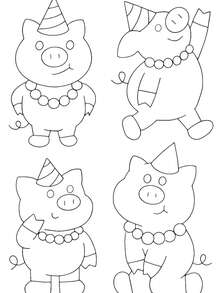 Water Soluble Embroidery Patterns Stabilizers - Pre-Printed Funny Cat, Lion, Pig & Duck Designs - Stick & Stitch Embroidery Paper For Hand Sewing Lovers - A255 - View 11