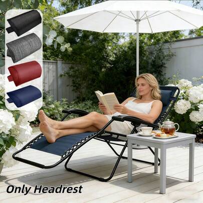 1 chiếc gối tựa cổ mềm mại đa năng cho ghế không trọng lực, có khóa điều chỉnh, thoáng khí và thoải mái, phù hợp với ghế thư giãn ngoài trời, ghế sân hiên, ghế bãi biển, vỏ bền có thể giặt được, nhiều màu sắc để lựa chọn.