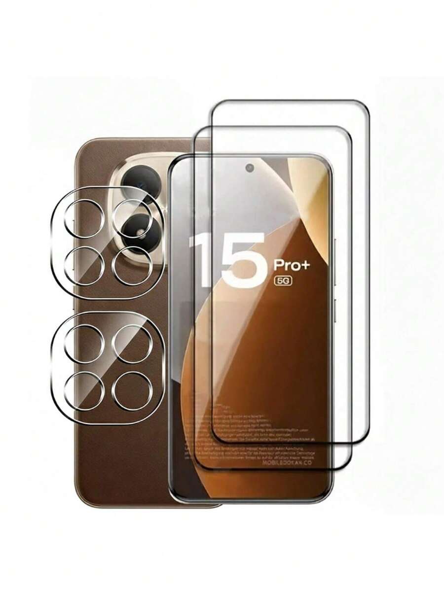 4 peças/Conjunto Protetor de Tela, Protetor de Lente, Proteção de Dispositivo para Redmi Note 14 Pro 5G/Note 14 Pro 4G/Note 14 Pro+/Note 13 Pro+, Design da Moda, Ajuste Perfeito, Vidro Durável, Película Protetora de Alta Qualidade, Protetor de Tela de Smartphone, Protetor de Vidro Temperado