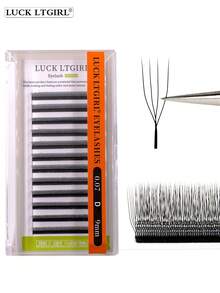 12 Rows 0.07mm Thin 4D U-Shaped U-YY Lashes Premade Volume Fans Soft Fluffy Premium Eyelash Extensions - D - View 10