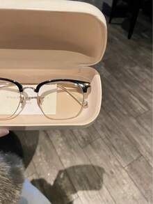 Vintage Half-Frame Blue Light Block Eyeglasses For Women & Men | Classic Retro Browline Square Optical Glasses Frame | Luxury Gold-Tone Metal Accents & Black Acetate Eyewear |  Computer Gaming Glasses Non-Prescription Clear Lens Spectacles | High-End Steampunk Inspired Designer Eyeglass Frames | Lightweight Pure Titanium Style Durable Eyewear Support | Elegant Professional Office Lady Flat Mirror Eyeglasses | Fashionable Hipster Streetwear Accessory Decorative Glasses | Oversized Big Face Slimming Effect Rectangular Frames | Premium Quality Gothic Cross Engraved Detail Metal Temples | Anti-Glare Eye Protection Blue Blocker Eyeglass Holder | Stylish Unisex Versatile Everyday Wear Optical Frame | Korean Style Aesthetic Nerd Glasses For Students | Comfortable Adjustable Nose Pads Eyewear Stand | Spring Hinge Flexible Sides Prescription-Ready Frames | All-Day Comfort Blue Light Shield Protective Eyewear | Chic Minimalist Sophisticated Eye Frame Gear - 銀色 - 查看 8